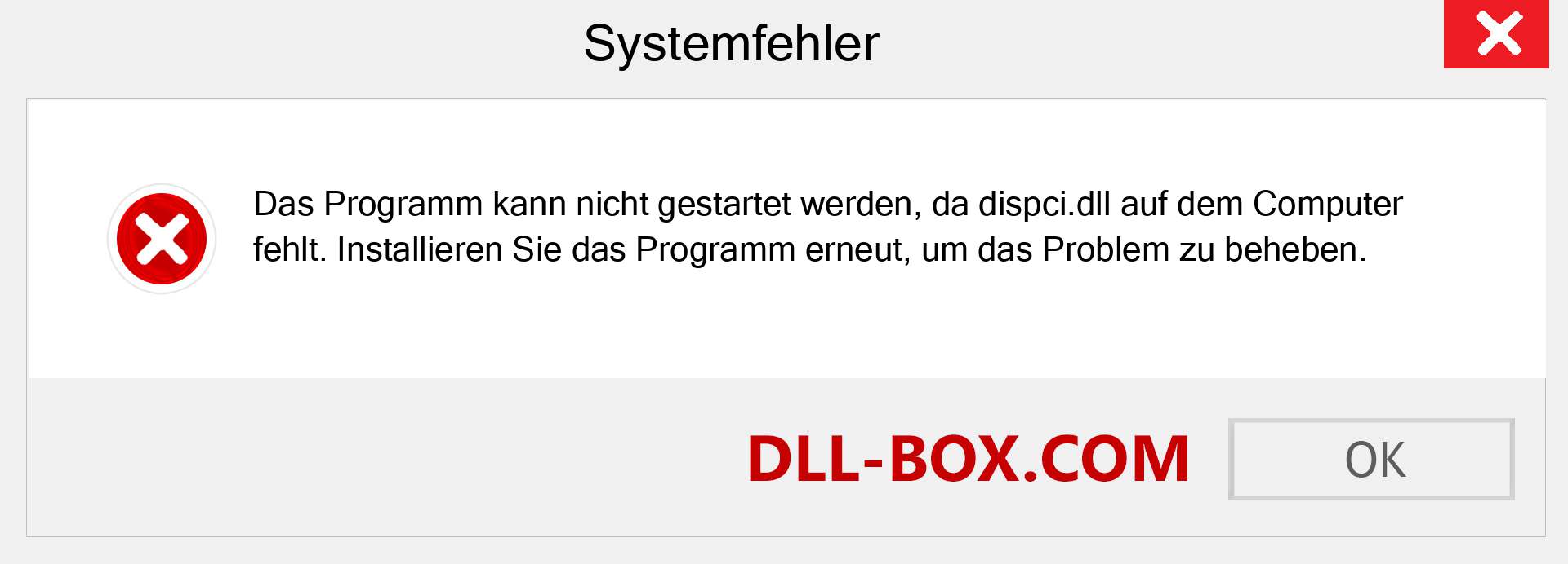 dispci.dll-Datei fehlt?. Download für Windows 7, 8, 10 - Fix dispci dll Missing Error unter Windows, Fotos, Bildern