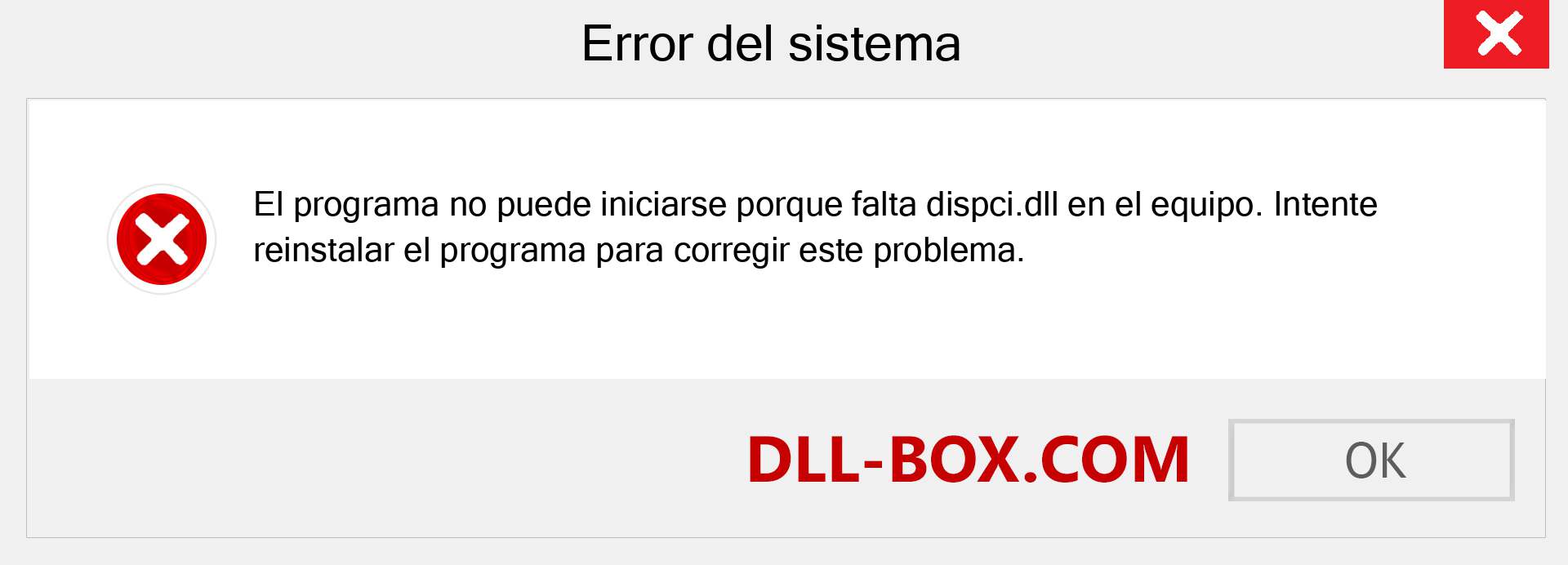 ¿Falta el archivo dispci.dll ?. Descargar para Windows 7, 8, 10 - Corregir dispci dll Missing Error en Windows, fotos, imágenes