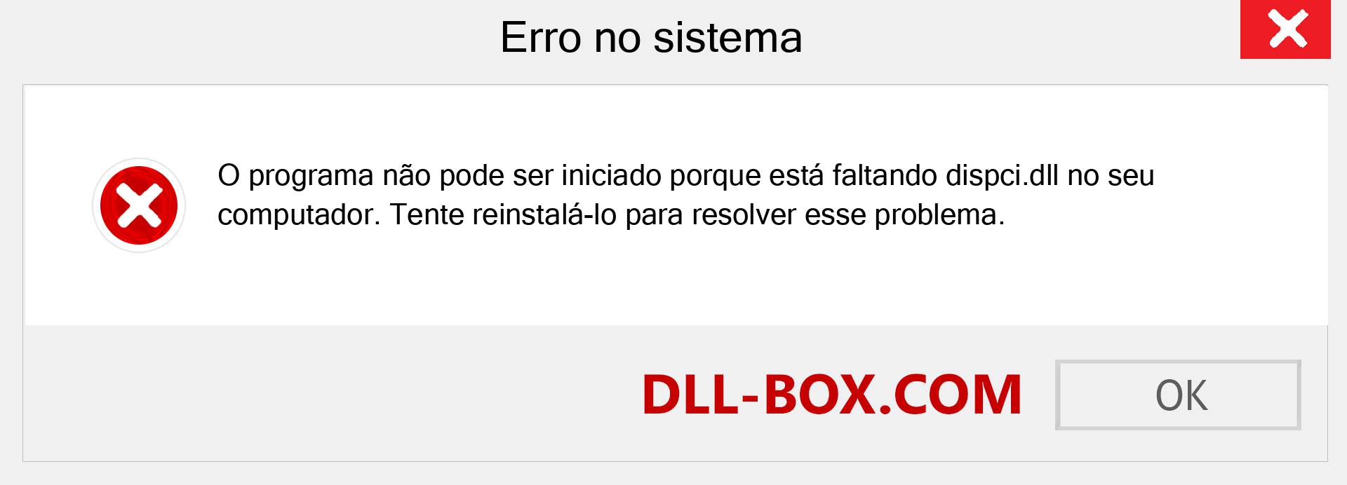 Arquivo dispci.dll ausente ?. Download para Windows 7, 8, 10 - Correção de erro ausente dispci dll no Windows, fotos, imagens